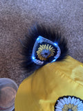 Sunflower Light up kitten ear bucket hat/ rave hat/ festival hat/ rave bucket hat