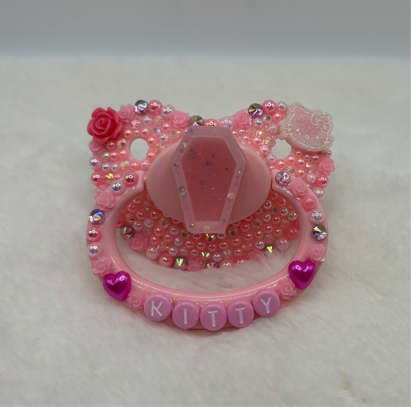 Hello kitty coffin adult pacifier