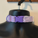 Rainbow fuzzy puppy play collar