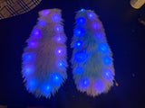 Alice in wonderland light up bunny ear bucket hat/ rave hat/ festival hat/ rave bucket hat