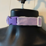 Rainbow fuzzy puppy play collar
