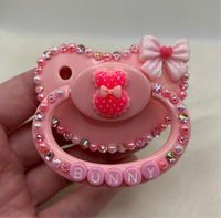 Pink Bunny pacifier