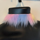 Rainbow fuzzy collar