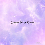 Custom puppy play collar