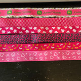 Hot pink pacifier clips