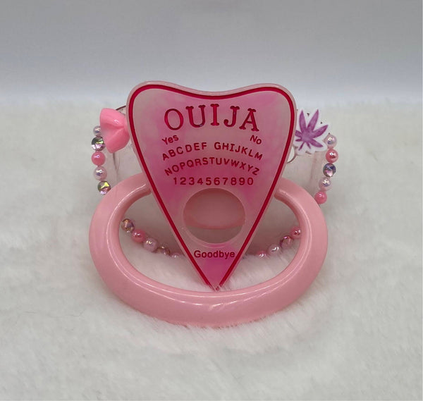 Pink oujia board stoner adult pacifier