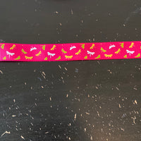 Hot pink pacifier clips