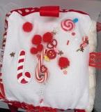 Candy cane sensory cube