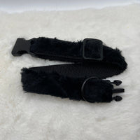 Black fuzzy collar