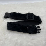 Black fuzzy collar