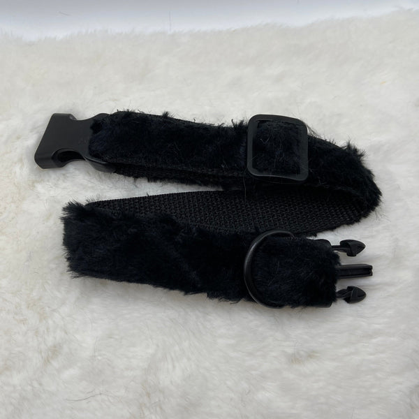 Black fuzzy collar