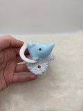Shark squishy paci