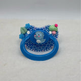 Pink and blue dinosaur matching set