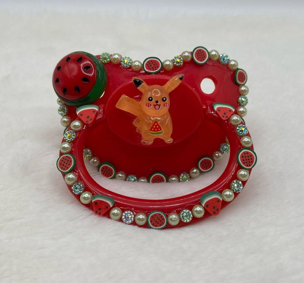 Watermelon pikachu paci