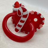Candy cane adult pacifier