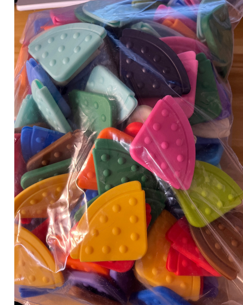 Teething corners for sensory blankets