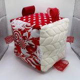 Candy cane sensory cube