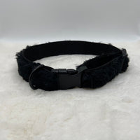 Black fuzzy collar