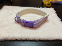 Rainbow fuzzy puppy play collar