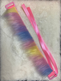 Rainbow fuzzy collar