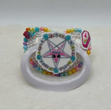 Rainbow pentagram paci
