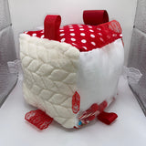 Candy cane sensory cube